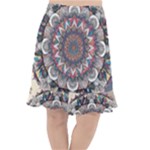 Pattern Nature Fishtail Chiffon Skirt