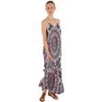 Pattern Nature Cami Maxi Ruffle Chiffon Dress