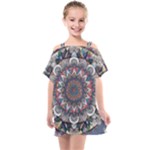 Pattern Nature Kids  One Piece Chiffon Dress