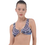 Pattern Nature Ring Detail Bikini Top