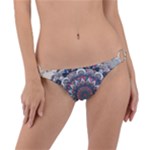 Pattern Nature Ring Detail Bikini Bottoms