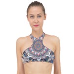 Pattern Nature High Neck Bikini Top