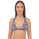 Pattern Nature Double Strap Halter Bikini Top