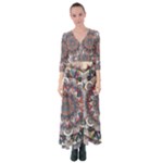 Pattern Nature Button Up Maxi Dress