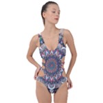 Pattern Nature Side Cut Out Swimsuit