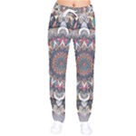 Pattern Nature Women Velvet Drawstring Pants