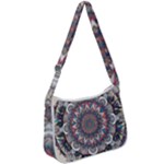 Pattern Nature Zip Up Shoulder Bag