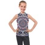 Pattern Nature Kids  Sleeveless Polo T-Shirt