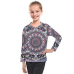 Pattern Nature Kids  Long Mesh T-Shirt