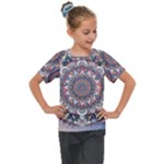 Pattern Nature Kids  Mesh Piece T-Shirt