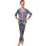 Pattern Nature Kids  Satin Long Sleeve Pajamas Set