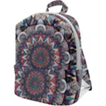 Pattern Nature Zip Up Backpack