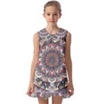 Pattern Nature Kids  Pilgrim Collar Ruffle Hem Dress