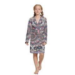 Pattern Nature Kids  Long Sleeve Velvet Lounge Robe from ArtsNow.com