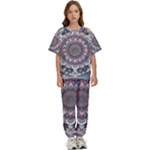 Pattern Nature Kids  T-Shirt and Pants Sports Set