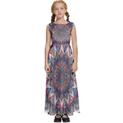 Kids  Satin Sleeveless Maxi Dress 