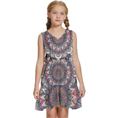 Kids  Sleeveless Tiered Mini Dress 