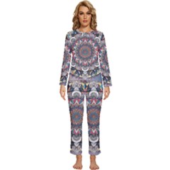 Womens  Long Sleeve Lightweight Pajamas Set 