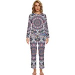 Pattern Nature Womens  Long Sleeve Lightweight Pajamas Set