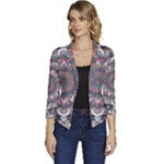 Pattern Nature Women s Casual 3/4 Sleeve Spring Jacket