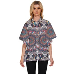 Women s Batwing Button Up Shirt 