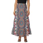 Pattern Nature Tiered Ruffle Maxi Skirt