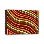 Waves Pattern Abstract Neutrals Mini Canvas 7  x 5  (Stretched)