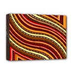 Waves Pattern Abstract Neutrals Deluxe Canvas 16  x 12  (Stretched) 