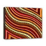 Waves Pattern Abstract Neutrals Deluxe Canvas 20  x 16  (Stretched)