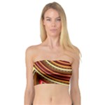 Waves Pattern Abstract Neutrals Bandeau Top