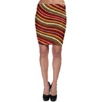 Waves Pattern Abstract Neutrals Bodycon Skirt