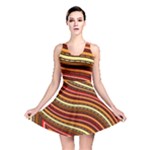 Waves Pattern Abstract Neutrals Reversible Skater Dress