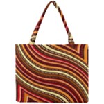 Waves Pattern Abstract Neutrals Mini Tote Bag