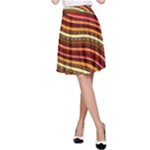 Waves Pattern Abstract Neutrals A-Line Skirt