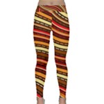 Waves Pattern Abstract Neutrals Classic Yoga Leggings