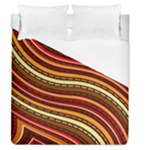 Waves Pattern Abstract Neutrals Duvet Cover (Queen Size)