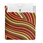 Waves Pattern Abstract Neutrals Duvet Cover Double Side (Full/ Double Size)