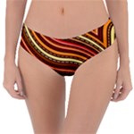 Waves Pattern Abstract Neutrals Reversible Classic Bikini Bottoms