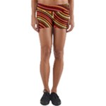 Waves Pattern Abstract Neutrals Yoga Shorts