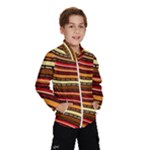 Waves Pattern Abstract Neutrals Kids  Windbreaker