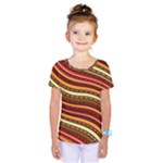 Waves Pattern Abstract Neutrals Kids  One Piece T-Shirt