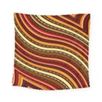 Waves Pattern Abstract Neutrals Square Tapestry (Small)