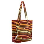 Waves Pattern Abstract Neutrals Everyday Shoulder Bag with Pouch Bag