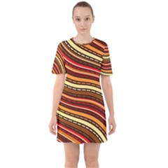 Sixties Short Sleeve Mini Dress 