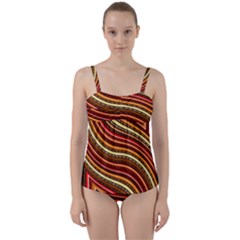 Twist Front Tankini Set 