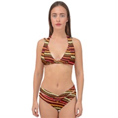 Double Strap Halter Bikini Set 