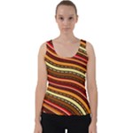 Waves Pattern Abstract Neutrals Velvet Tank Top