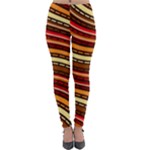 Waves Pattern Abstract Neutrals Lightweight Velour Leggings