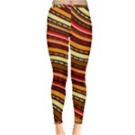 Waves Pattern Abstract Neutrals Inside Out Leggings