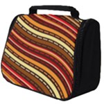 Waves Pattern Abstract Neutrals Full Print Travel Pouch (Big)